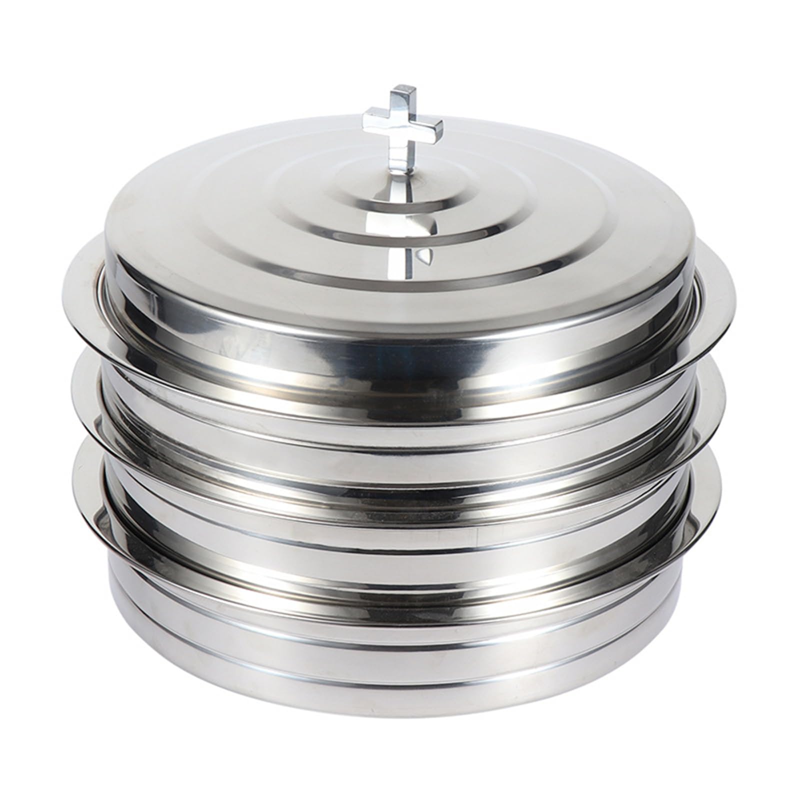XAGMODSHN 304 Stainless Steels Stackable 39 Cup Communion Serving Tray Space Saving Wine Cup Holder for Worship Gatherings Stackable Communion Serving Tray