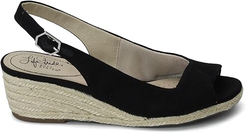 Vista 2 de LifeStride - Sandalia de cuña Socialite para mujer, alpargata