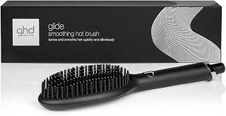 ghd Glide - Cepillo Térmico Alisador de Pelo Para un Acabado Liso Natural Sin Esfuerzo, Acabado Suave, Brillante y Sin Frizz, Púas Cerámicas - Para Todo Tipo de Cabello (Enchufe Europeo)