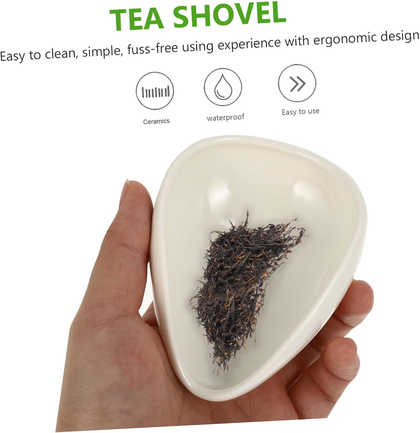 2Pcs Tea Spoon Ergonomic Tea Scoop Shovel for Loose Leaf Tea Coffee Bath Salts for Home Office Tea House