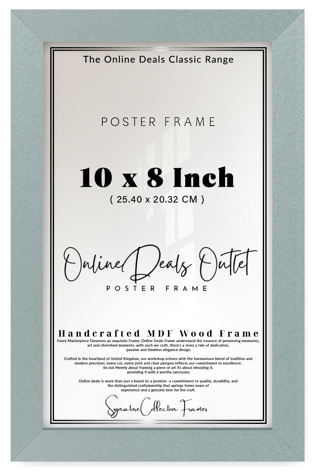 Online Deals | MDF Picture Frame (25.40 x 20.32 CM) 25.4 for Graduation Pictures, Inspirational Art & Map Prints, MDF Finish, Easy Wall Mounting [ Silver ]