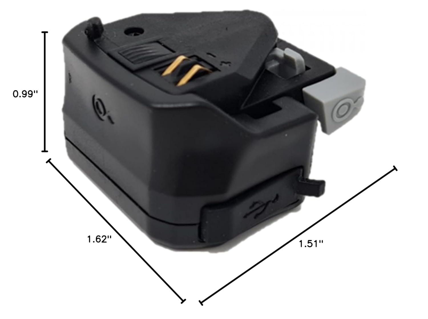 MonkeyLink PowerSupply USB-C Interface for E-Bikes, Black