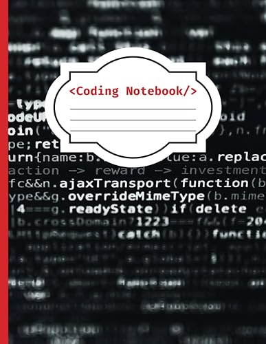Coding Notebook: Large Ruled Code Journal Perfect Companion for Web Developers, Programmers, Software Engineers, Beginners &amp; Learners | Based on the Cornell Notes | 120 pages | 8.5 x 11 inches