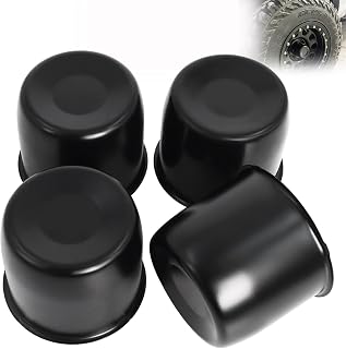 4.25" Bore Push-Through Trailer Wheel Center Caps, 3.66" Tall, 4 Pack