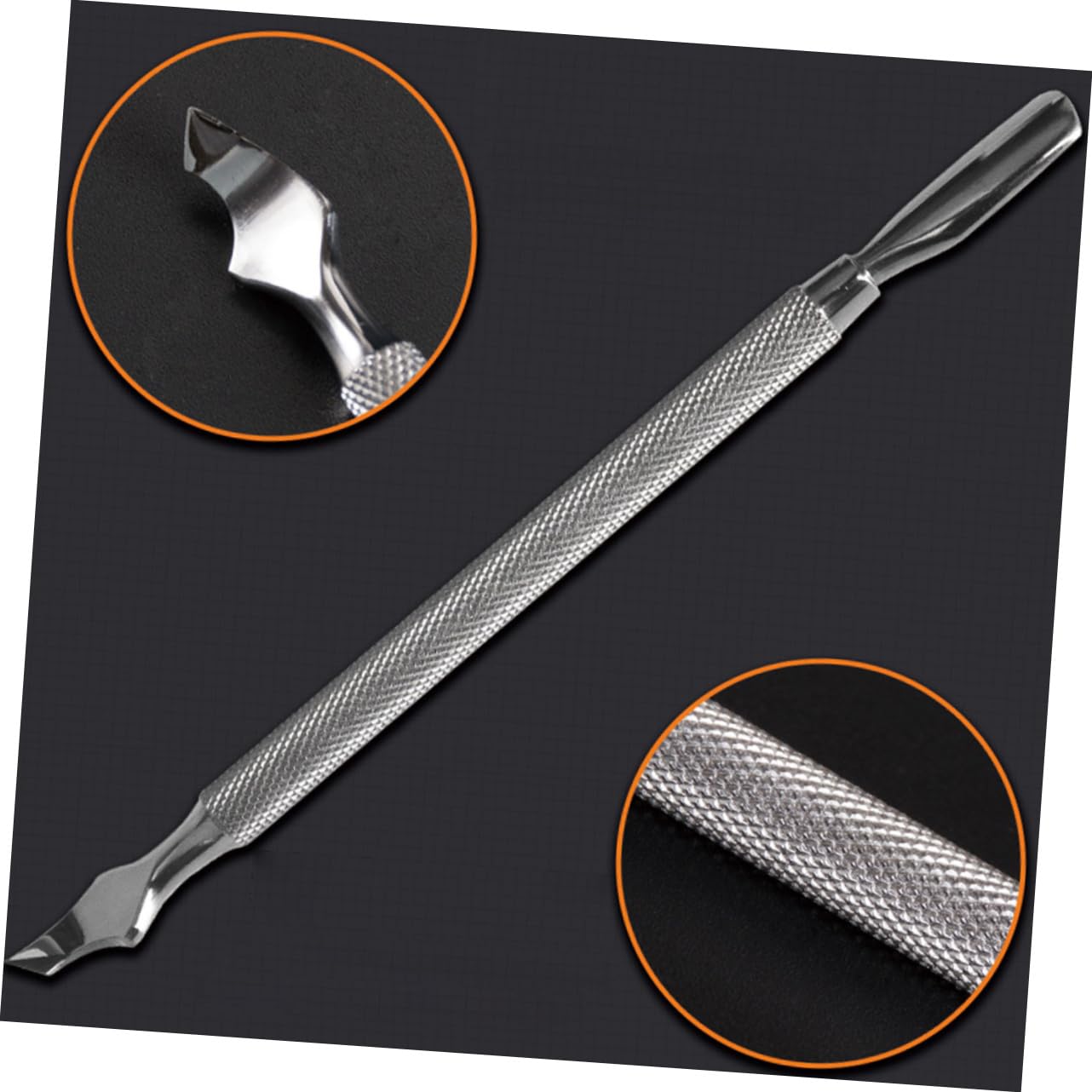 FRCOLOR 9 Pz spintori esfolianti in acciaio inossidabile togli cuticole attrezzi strumento per cuticole per strumenti per manicure per esfoliare spingipelle dell'unghia