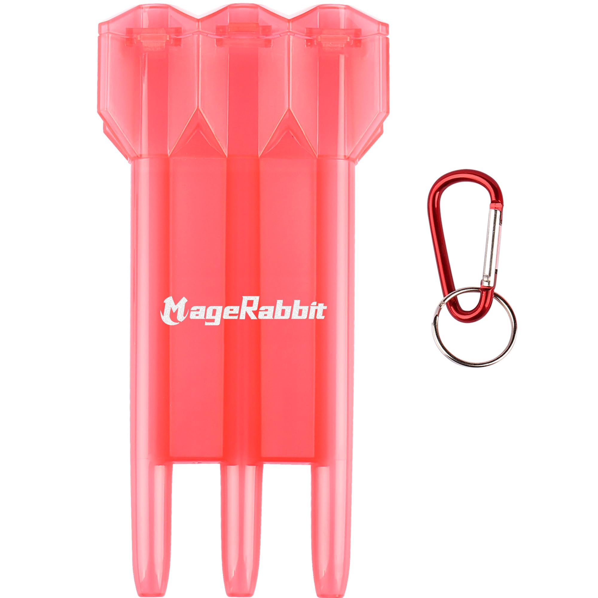 Estuche para dardos, capacidad para 3 dardos, caja de almacenamiento profesional, con almacenamiento, rojo, 25 x 10 x 20 cm, Deportivo
