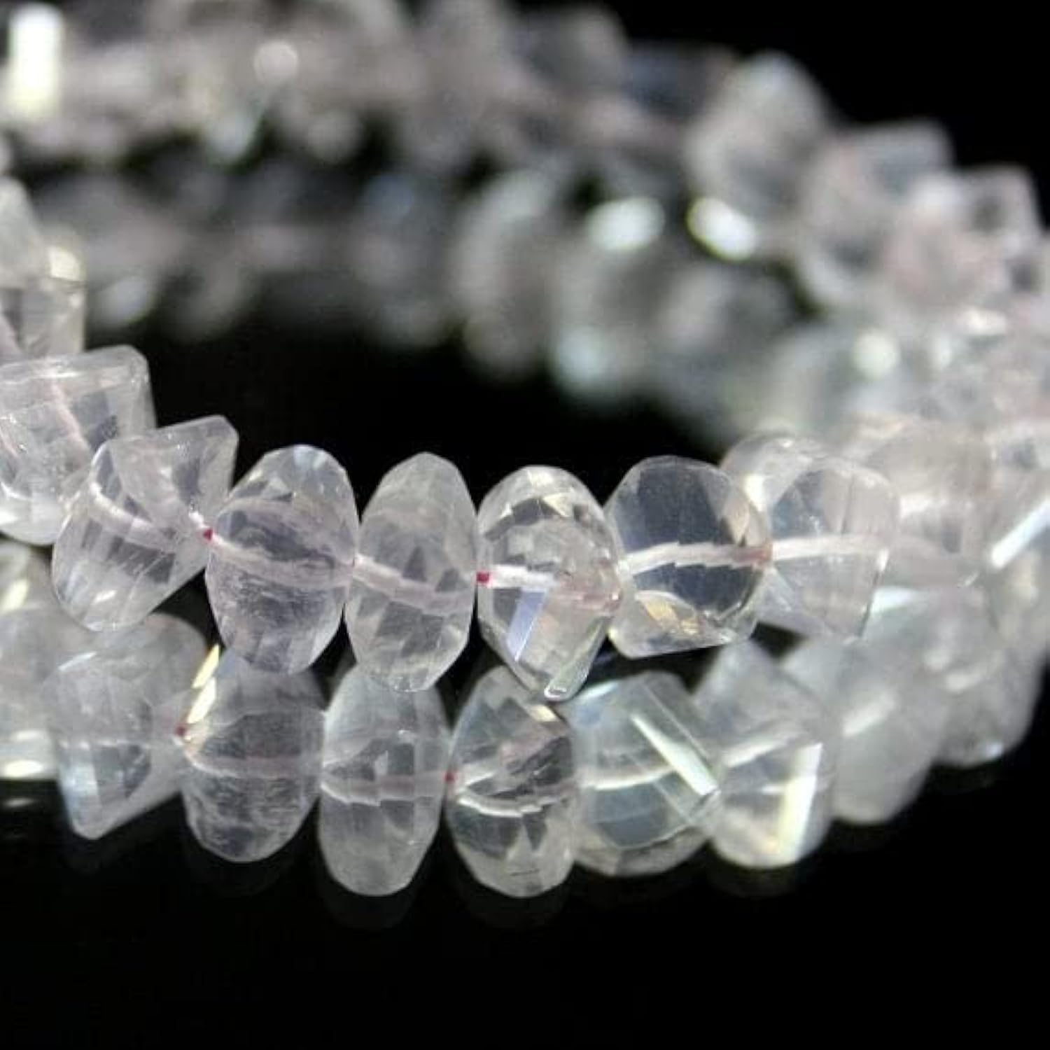 Quartz rose perles anti-ternissement pour remplacer les perles en plastique de vos bijoux