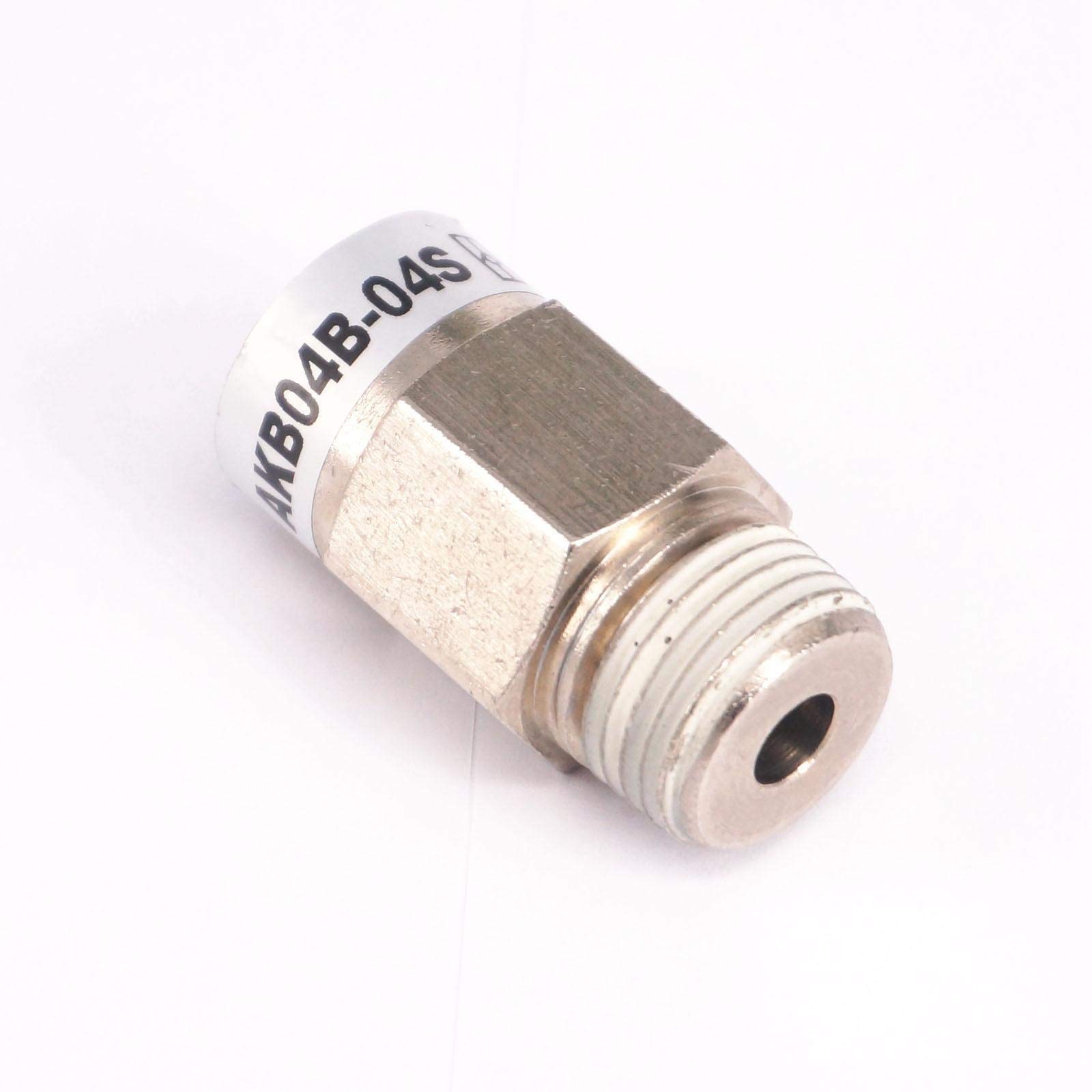 HDPHCRIUN Check Valves G1/2 Inch AKB04B-04S Bushing Type Valve Free Flow Direction from Female to Male Thread