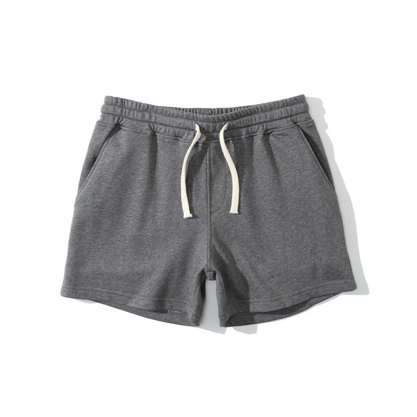 Pantaloncini da Allenamento Casual in Cotone da Uomo Pantaloncini da Palestra Pantaloncini da Salotto Sportivi da Uomo con Tasche