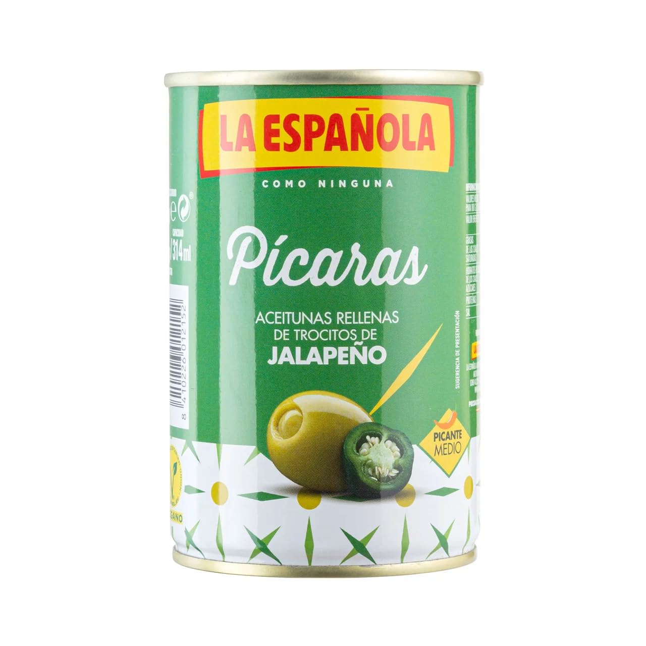 LA ESPAÑOLA Mit Jalapeños gefüllte Oliven LA ESPAÑOLA Pícaras 130 g 3er-Packung