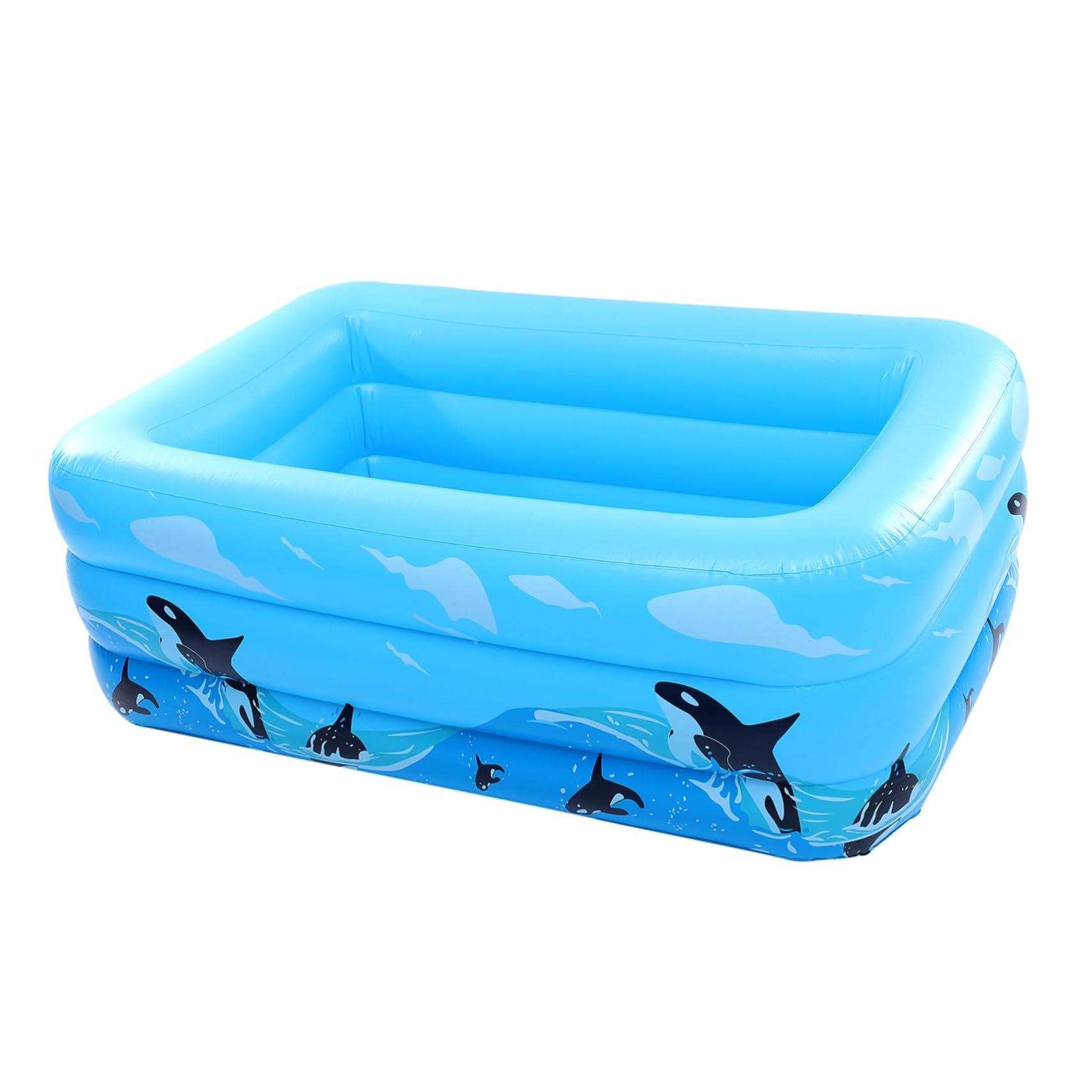 Piscina Hinchable Infantil de PVC Azul para Niños Decoracion Verano