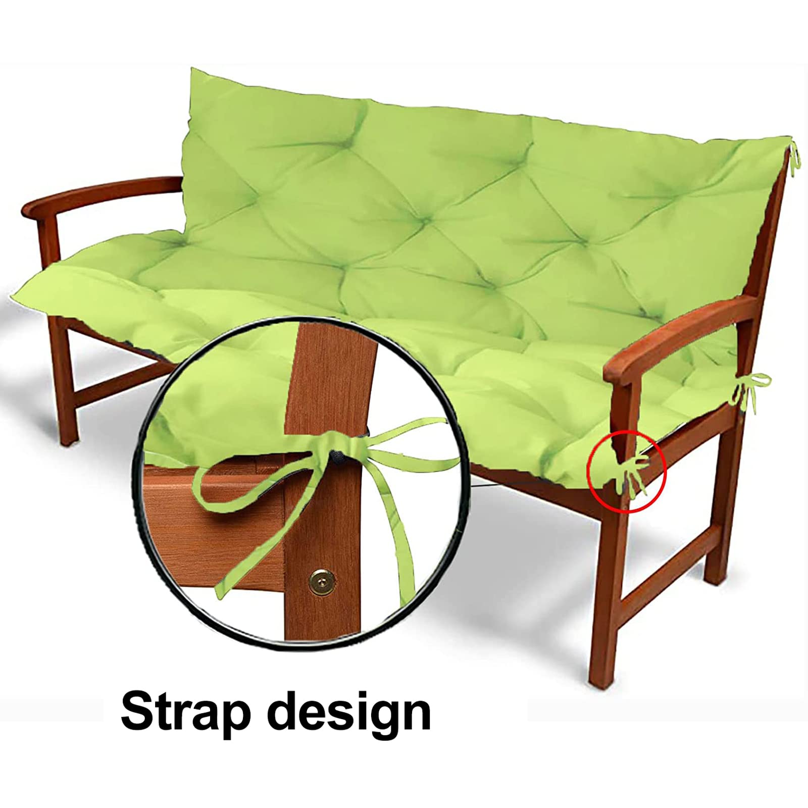 Eoieov Coussin De Banc Imperméable D'extérieur Pour Mobilier D'extérieur, Jardin, Terrasse, Causeuse, Chaise Longue, Balancelle, 101,6 X 50,8 Cm D' épaisseur, Pour Meubles D'intérieur, Canapé, Fenêtre