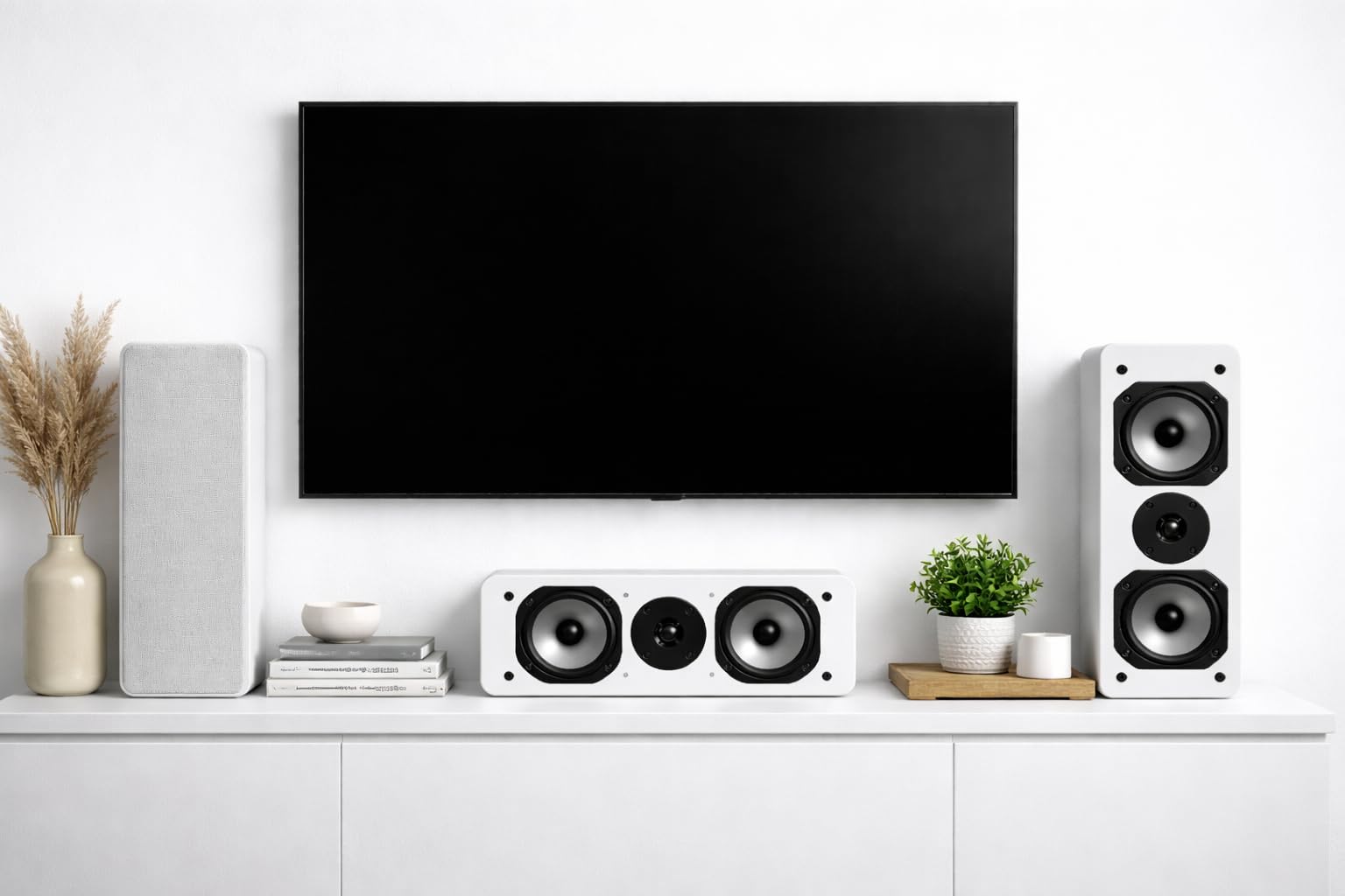 Dynavoice Challenger C-5 Weiß Hochglanz. Passiver Center Lautsprecher 2 Wege 120W 8 Ohm. Doppelter 5,25 Zoll Woofer und 1 Zoll Tweeter. Heimkino HiFi. Bassreflex Rückseite. VESA 10x10 kompatibel.