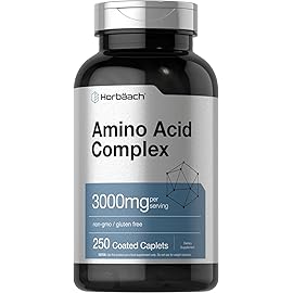 Horbach Amino Acid Complex 3000mg | 250 Caplets | Non-GMO, Gluten Free Supplement