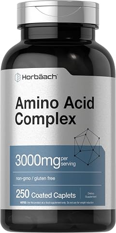 Horb ach Amino Acid Complex 3000mg 250 Caplets Non-GMO Gluten Free Supplement