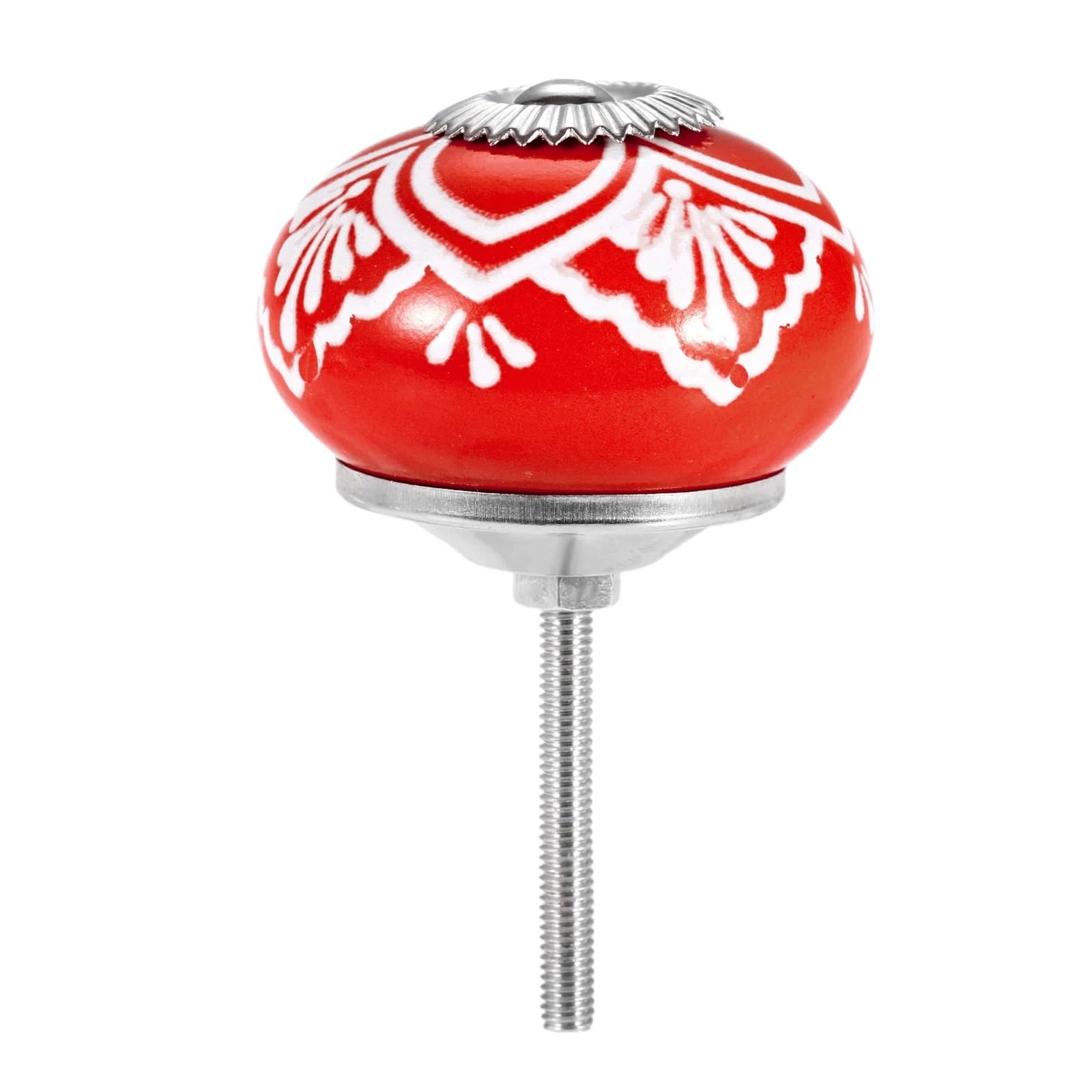 Bouton de meuble moderne rouge pour placard et tiroir de cuisine