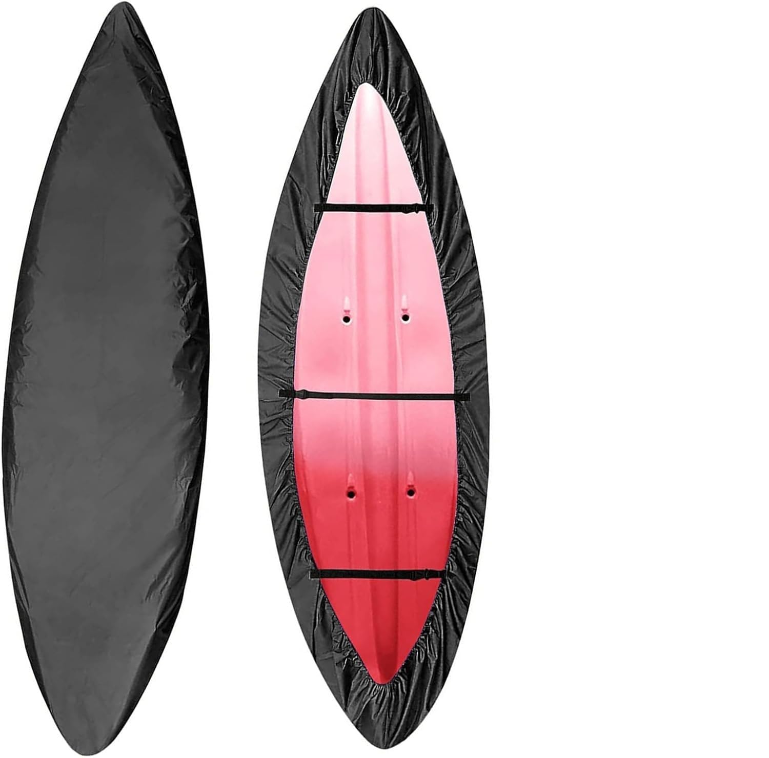 Pokrowiec przeciwkurzowy do przechowywania kajaków Pokrowiec na kajak 420D Tkanina Oxford Multicolor do kajaków Kajaki SUP 8 rozmiarów(Black)