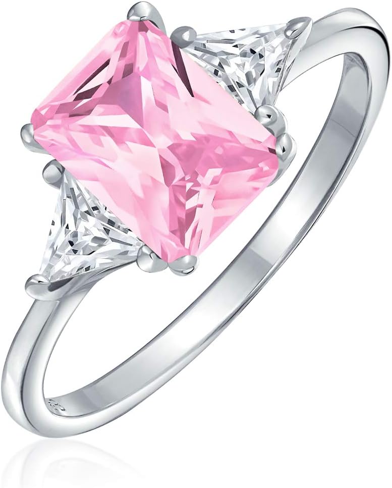 Bling Jewelry Art Deco Cocktail Style Statement Green Garnet Amethyst Gemstone Emerald Cut Engagement Ring for Women Yellow Rose Gold Plated .925 Sterling Silver