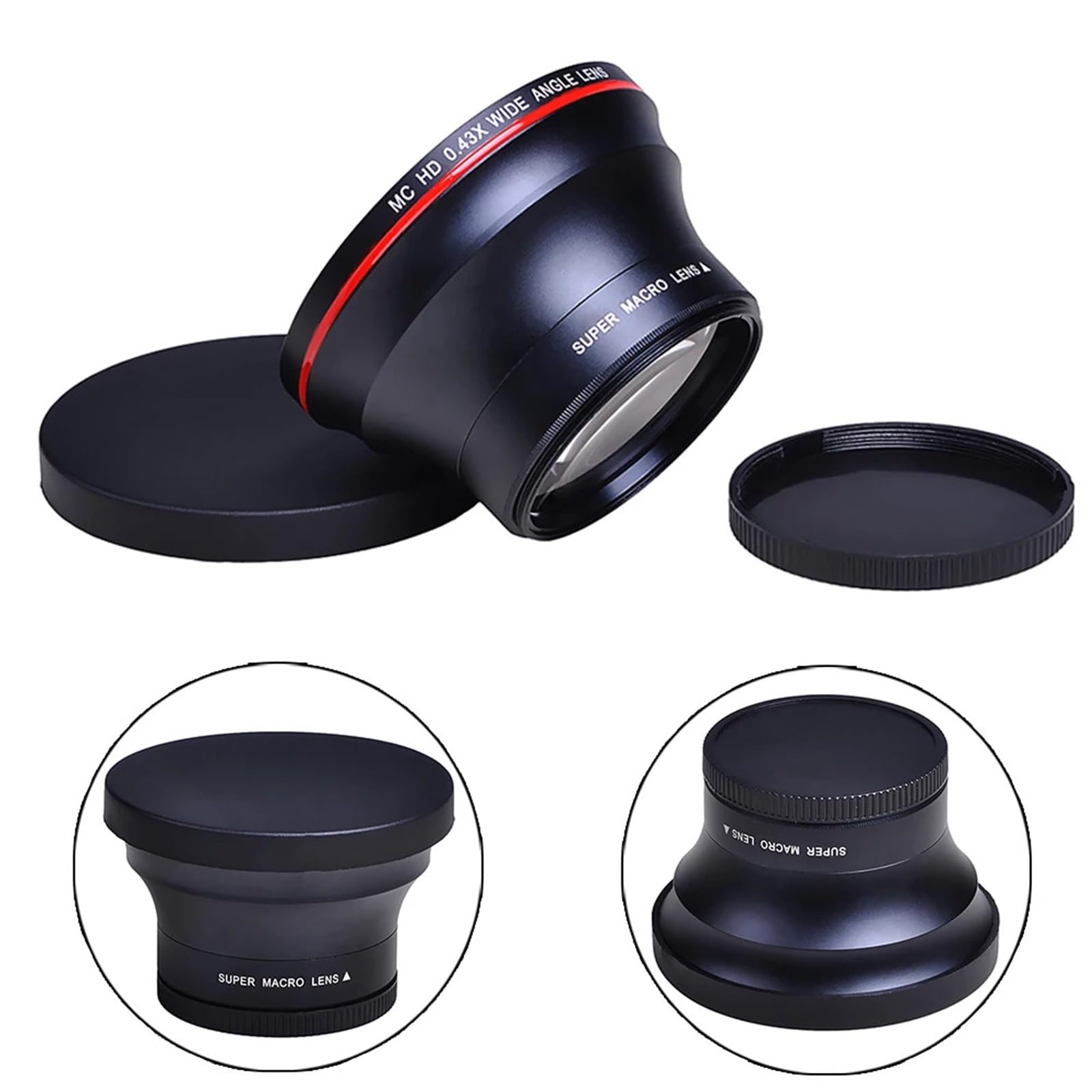 Compatible con Nikon D7100, D7000, D5500, D5300, D5200, D5100, D3300 y D3000. Objetivo Gran Angular de 52 mm (0,43x) con función Macro for cámaras réflex Digitales.
