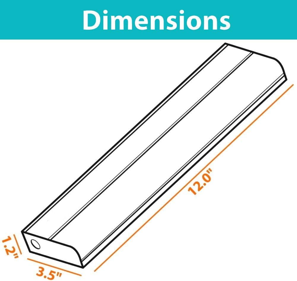 Hardwired LED Under Cabinet Lighting - 8 Watt, 12", Dimmable, CRI>90, 3000K (Soft White), Bronze, Wide Body, Long Lasting Metal Base with Frost Lens