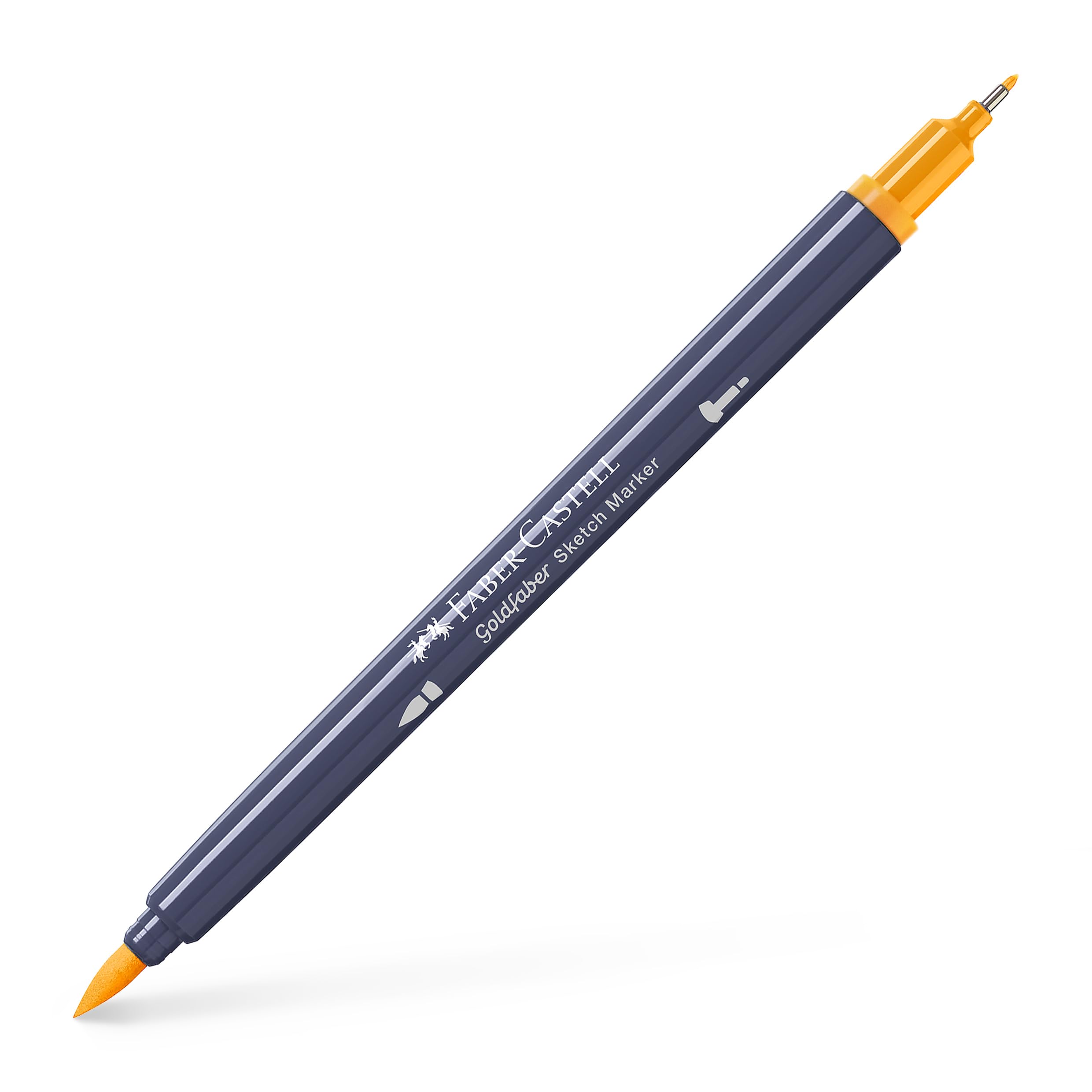 Faber-Castell Creative Studio Goldfaber Sketch Marker, Dark Chrome Yellow, Single Marker, For Art, Craft, Drawing, Sketching, Home, School, University, Colouring