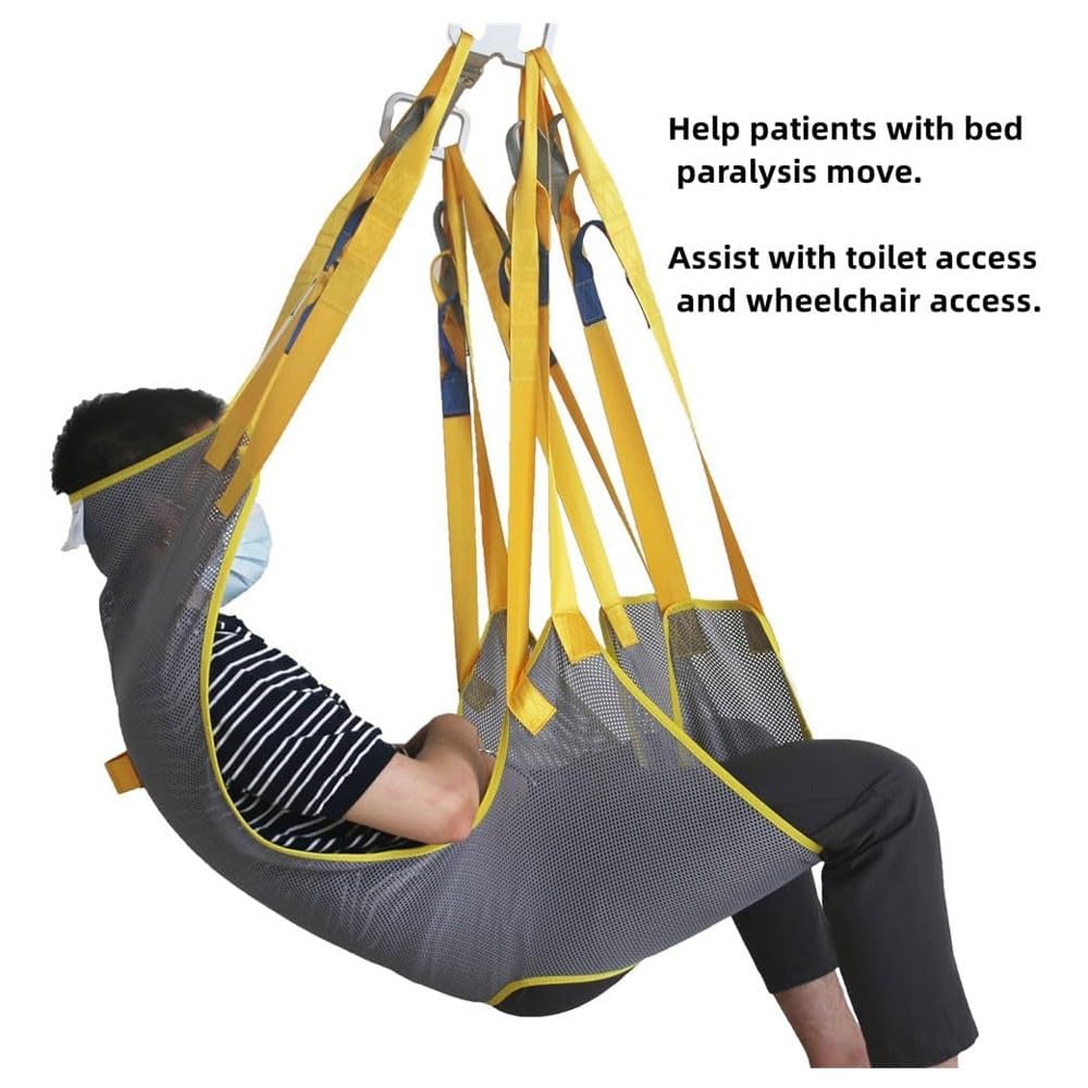 Arnés Elevación Paciente De Cuerpo Completo, Eslinga Elevación,para Posicionamiento Y Elevación De La Cama,Enfermería, Cuidador 507 Libras Large