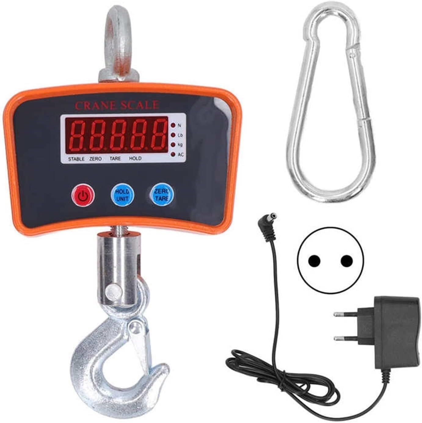 Digital Crane Scale Digital Crane Scale, 1100LB Thickened Housing Anti-Fall Electronic Industrial Farm, Factory Scale