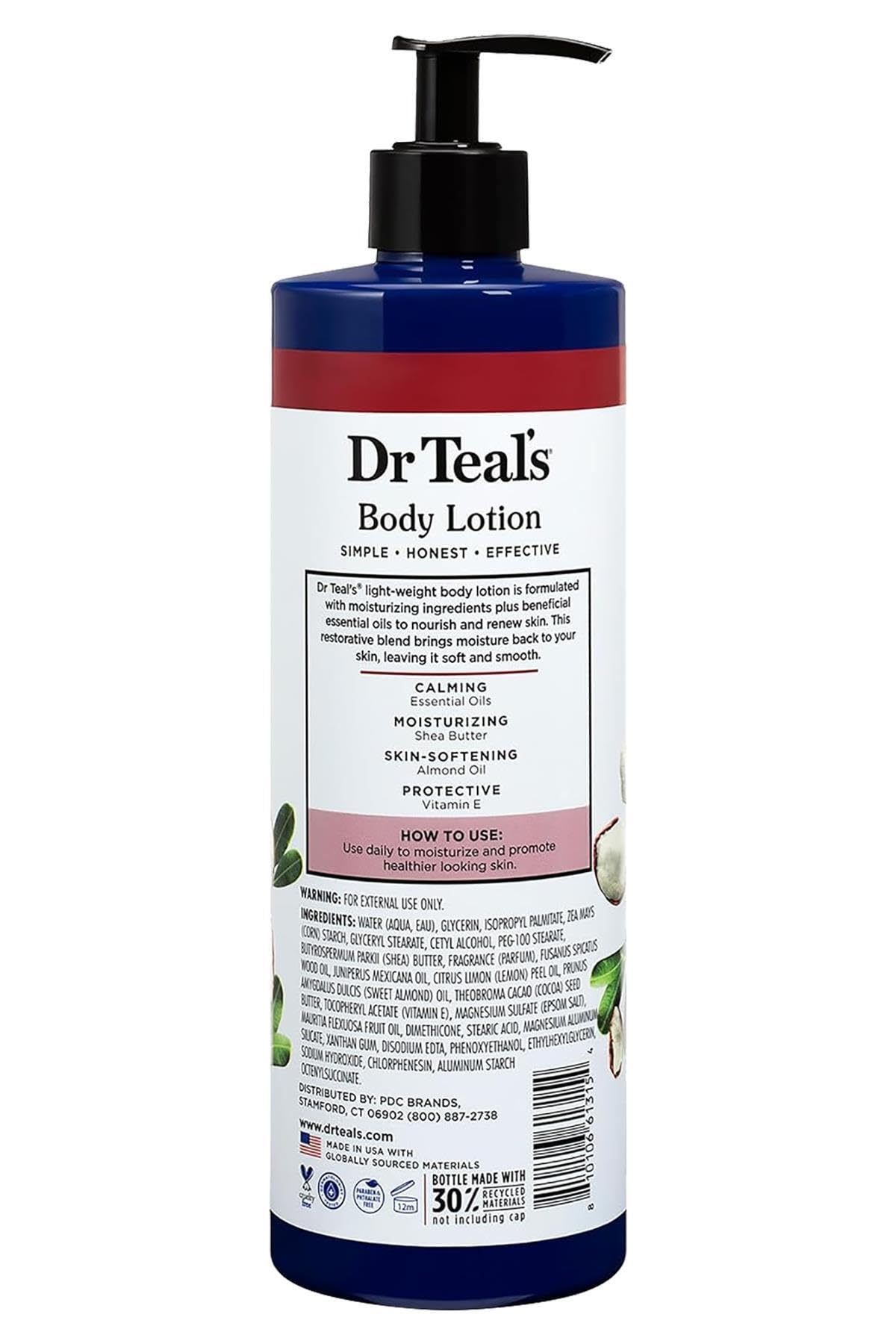 Dr Teal's Dr Teals Shea Butter & Almond Oil Nemlendirici Vücut Losyonu 532ML, 810106613154
