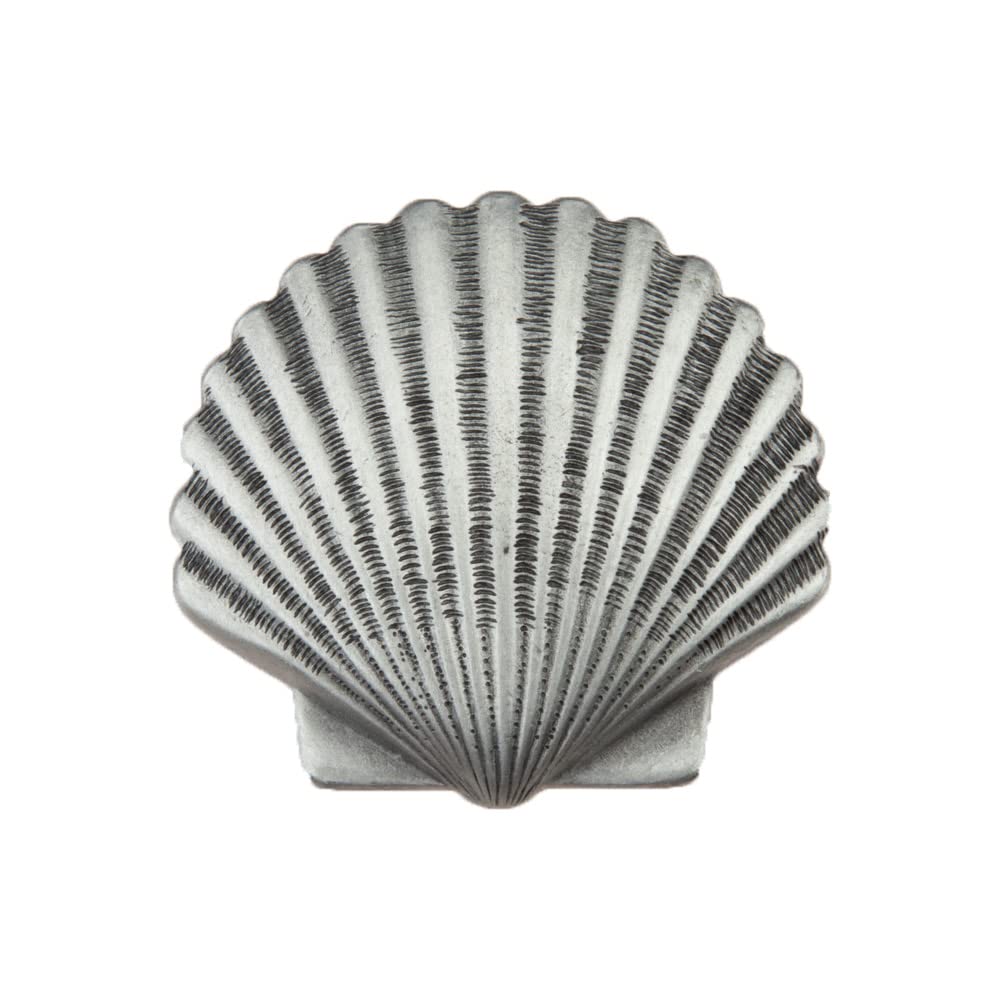 Bouton de placard festonné en étain antique pour meuble rétro