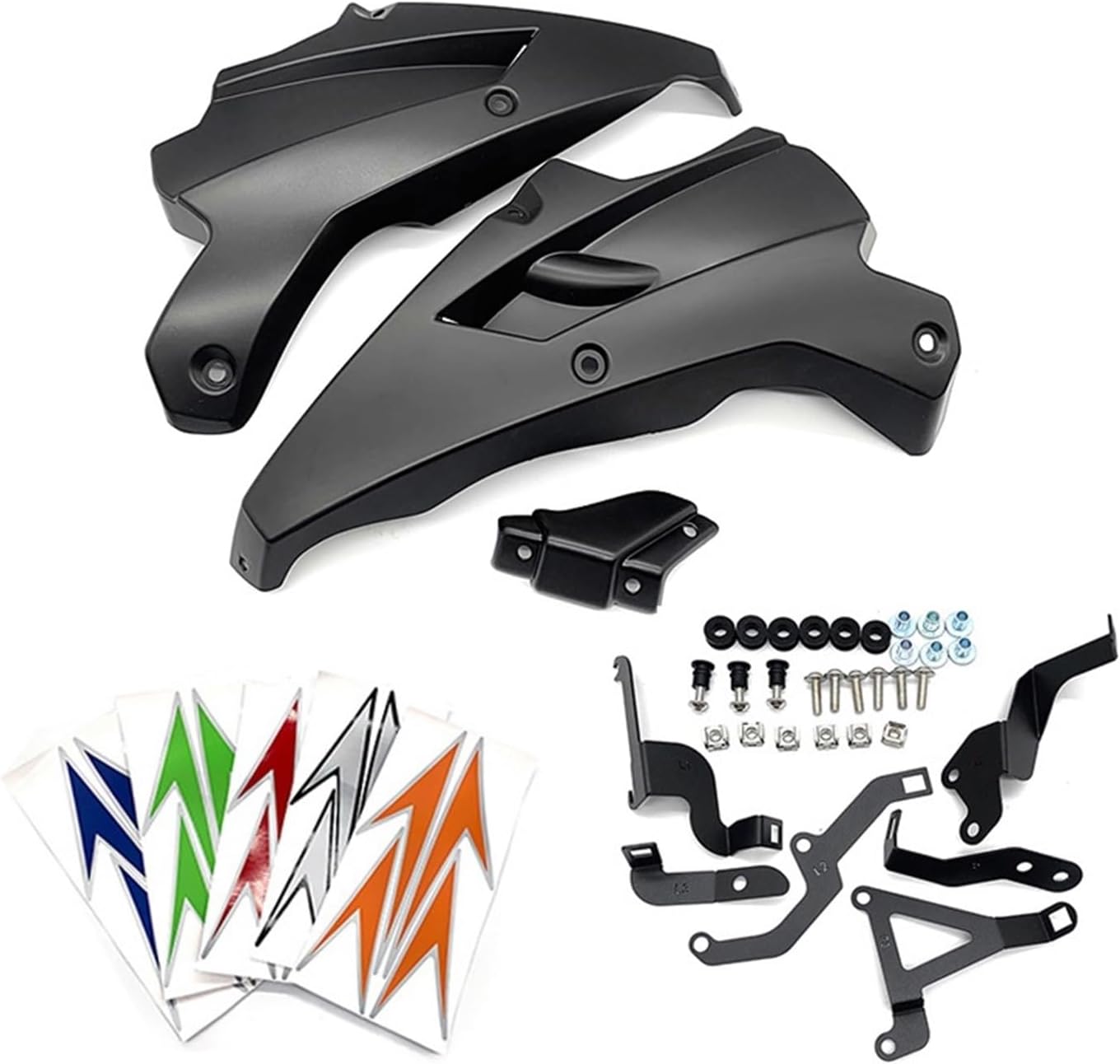 LeosHi Compatible with Z 900 2017-2023 Motorcycle Engine Bellypan Pan Spoiler Fairing Z900 Carbon Fiber Body Frame Kit Lower Panel Z-900 (Size : Black 2020-2023)