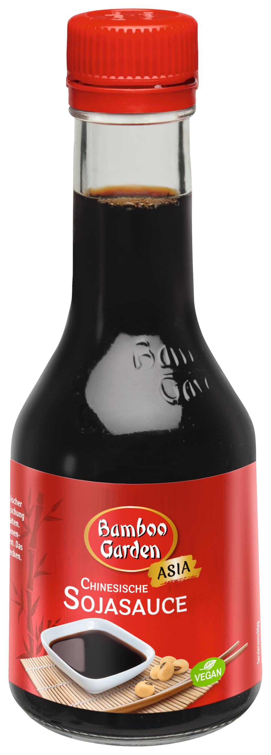 Bamboo Garden - Chinesische Sojasauce | Würzsauce für Fleisch, Geflügel, Gemüse und vieles mehr | 200 ml in der Glasflasche