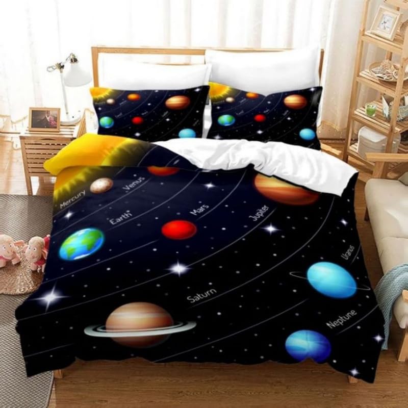 Parure de lit enfant univers pour transformer la chambre en un espace cosmique