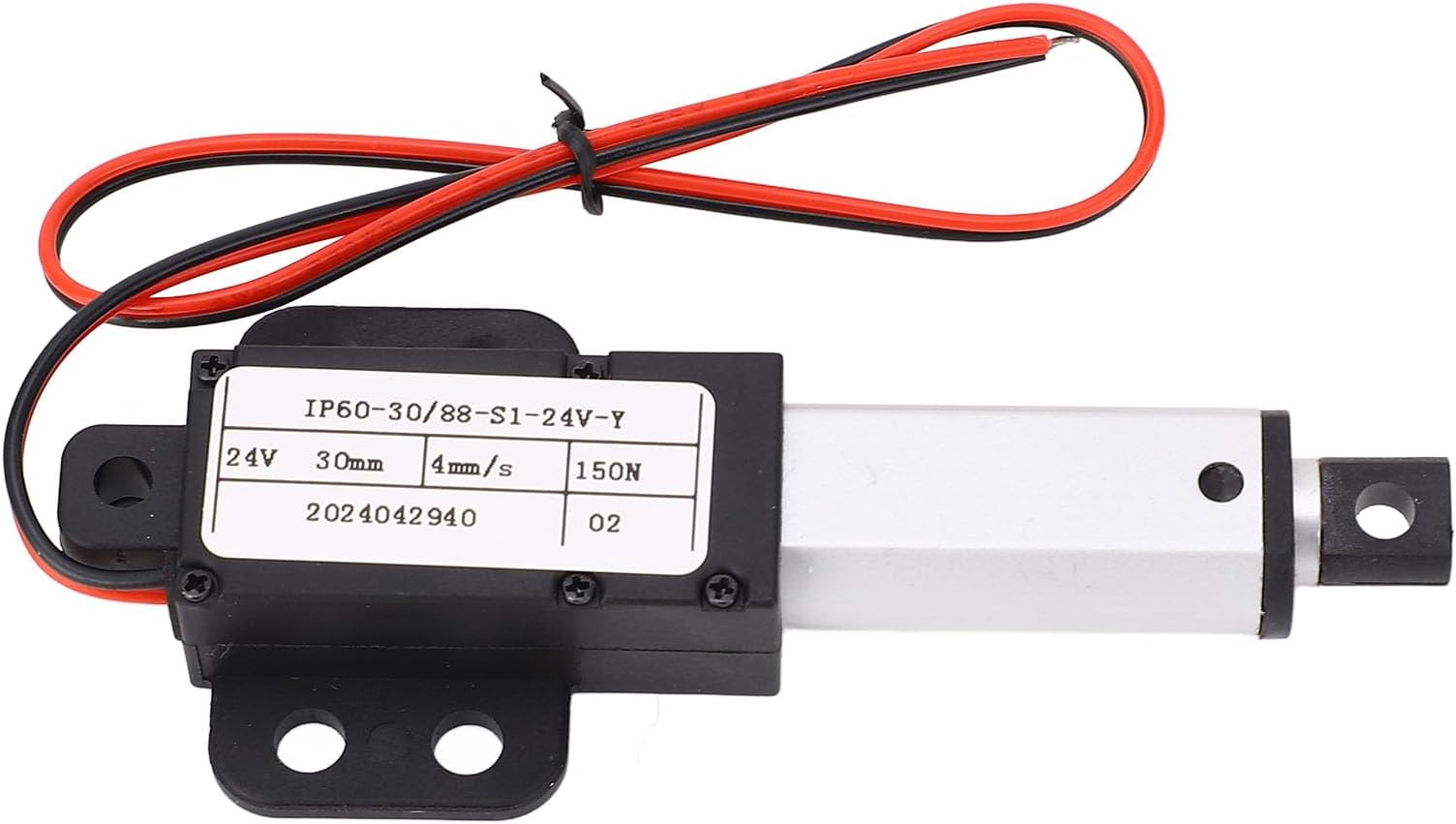 Linear Actuator, DC24V Electric Actuator, Efficient, 150N Thrust, 30mm Stroke Linear Motion Actuator for Robot Sweep Machine Machinery