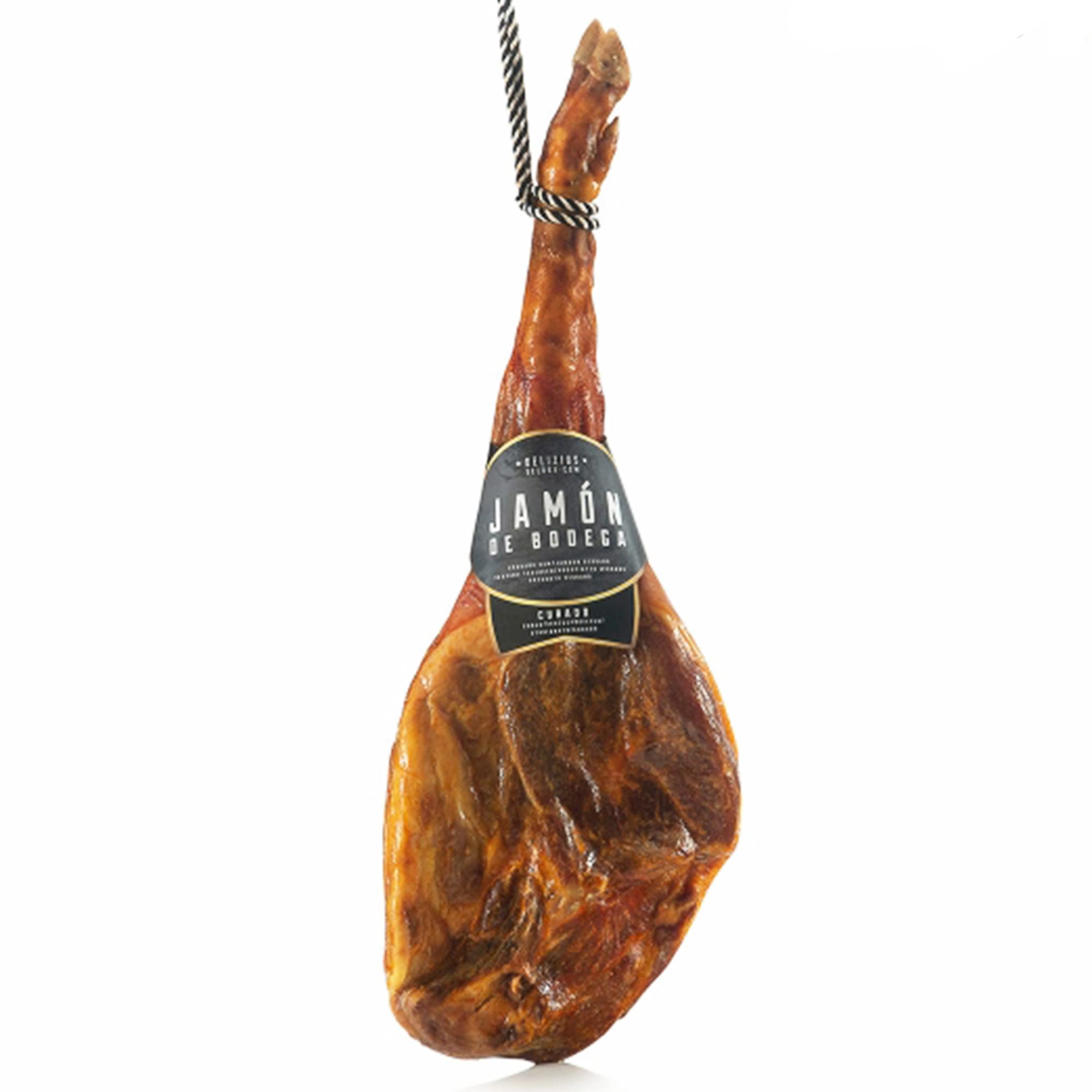 Jamón Serrano Curado 100% Natural – Producto Gourmet Español, Curado de 12 a 15 Meses – Delicioso Embutido Ibérico Ideal para Cualquier Ocasión