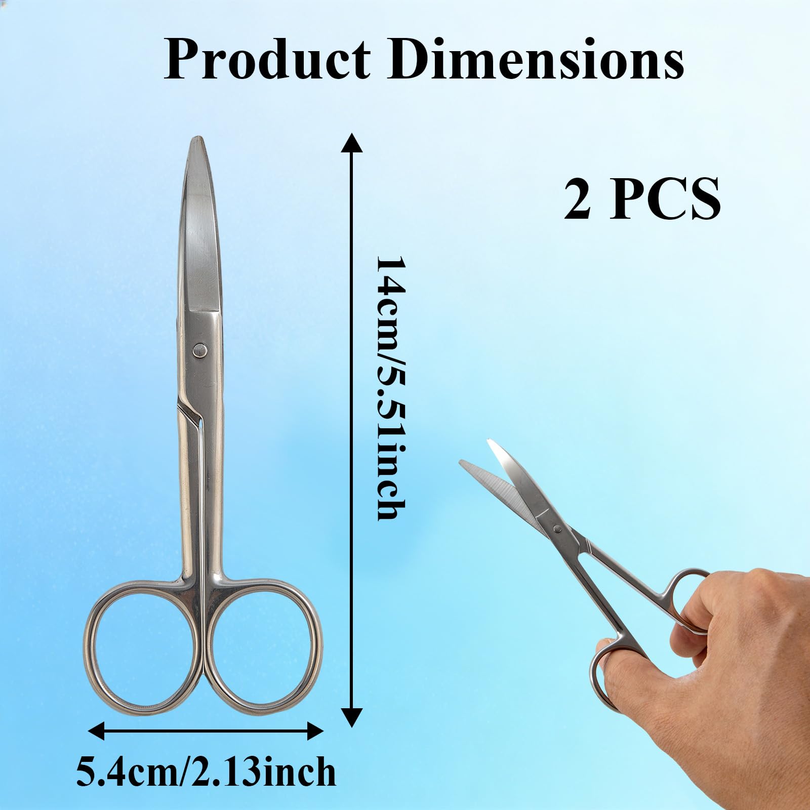 Ostomy Scissors - Blunt Tip Medical Scissors -2 Ostomy Scissors - Blunt Tip Medical Scissors -2