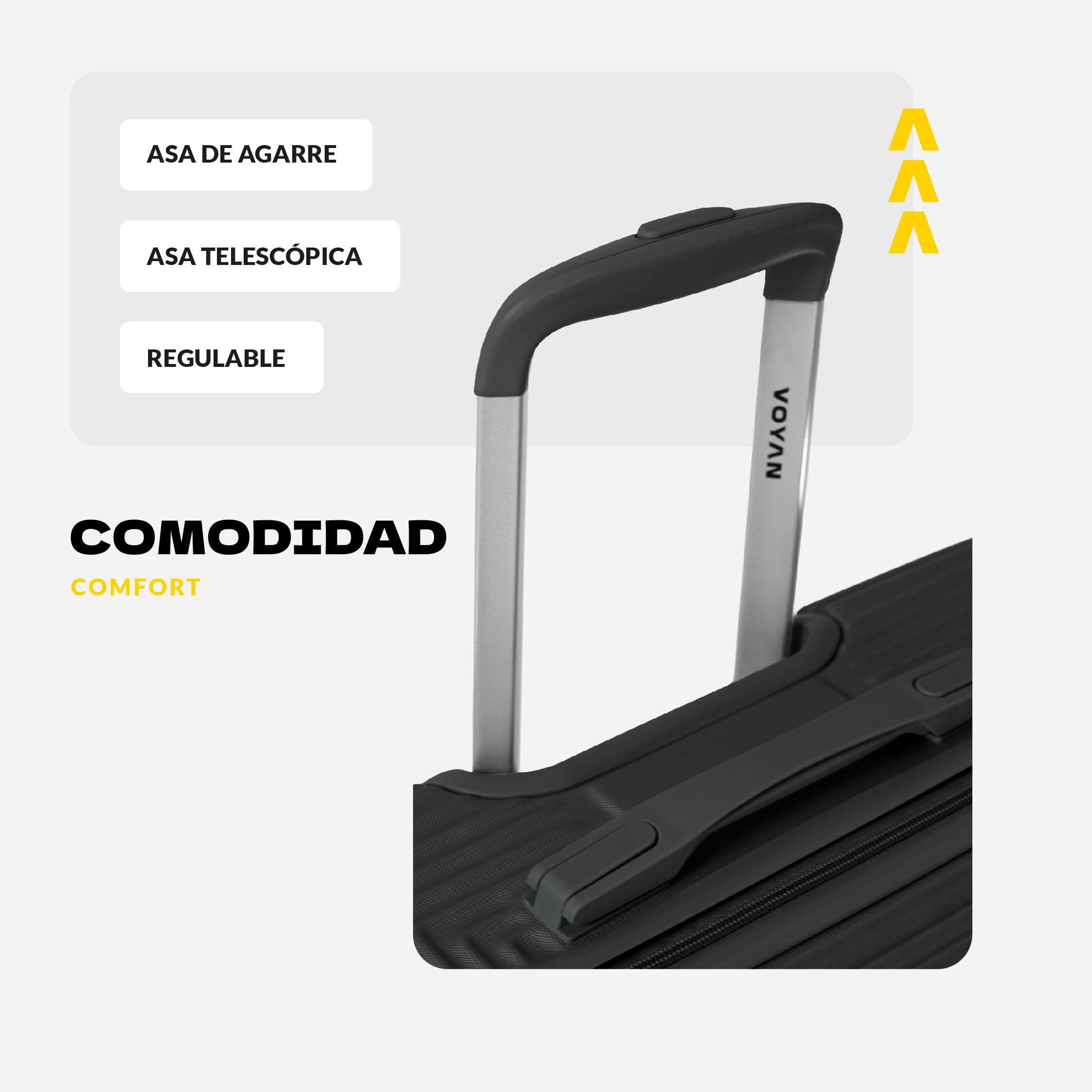 VOYAN Maleta Cabina 55x40x20 Bio, Trolley Rígido ABS Lightweight con Ruedas Dobles 360°, Carcasa Dura Ligera y Cerradura de Seguridad, Equipaje de Mano para Viajes en Avión, Rosa