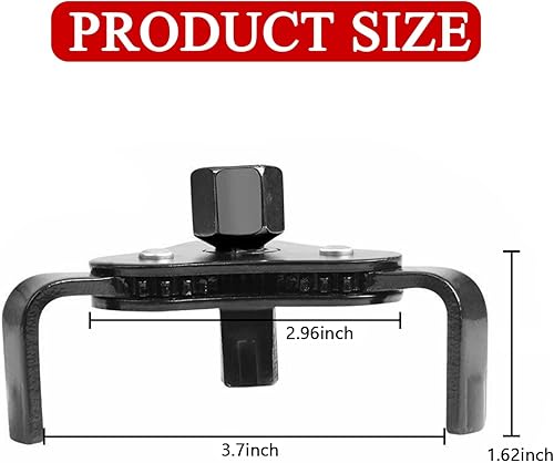 Miniatura 2 de Llave de filtro de aceite, ajustable de 3 mandíbulas para filtro de aceite, juego de herramientas para filtro de aceite de 2 a 4.2 pulgadas de