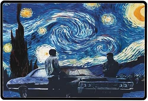 Preeklen Tin Sign 108 Winchester Supernatural The Starry Night Vintage Wall Tin Plaque - Pub Shed Bar Man Cave Home Bedroom Office Kitchen Gift Metal Sign - Sketch Artist Art Metal Tin Sign 6X8 Inch