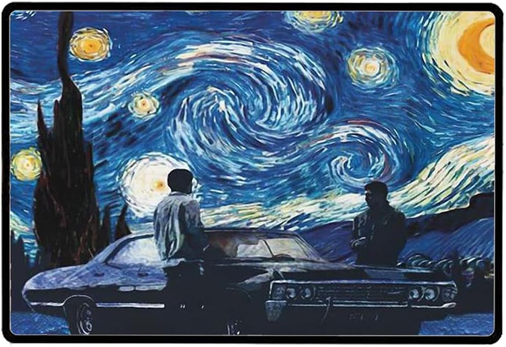 Winchester Supernatural The Starry Night Vintage Wall tin Plaque - Pub Shed Bar Man Cave Home Bedroom Office Kitchen Gift Metal Sign - Sketch Artist Art Metal Tin Sign 8x12 Inch