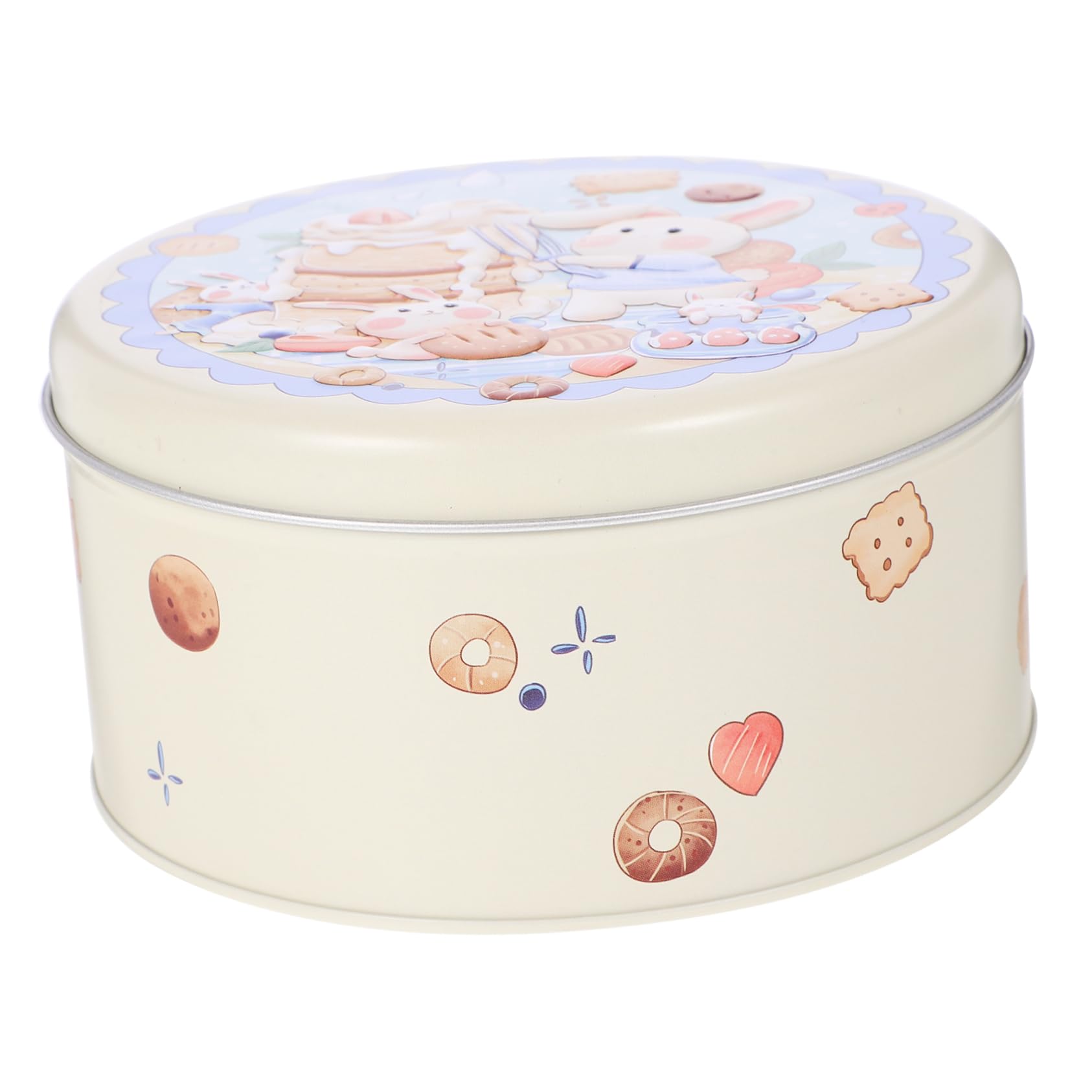 Ciieeo Xmas Tinplate Box Cookie Storage Box Candy Storage Holder Jewelry Case