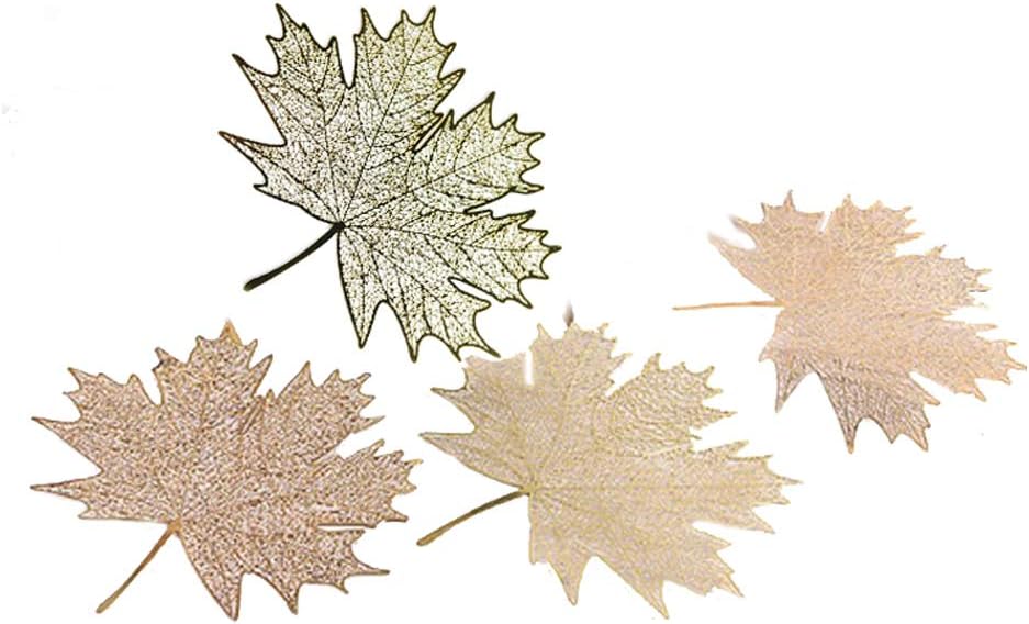 4 Pcs Maple Bookmarks Metal Bookmarks Hollow Maple Leaves Bookmark Vintage Bookmark Chinese Style Maple Leaves Bookmark Ideal for Adults Kids Friends Family