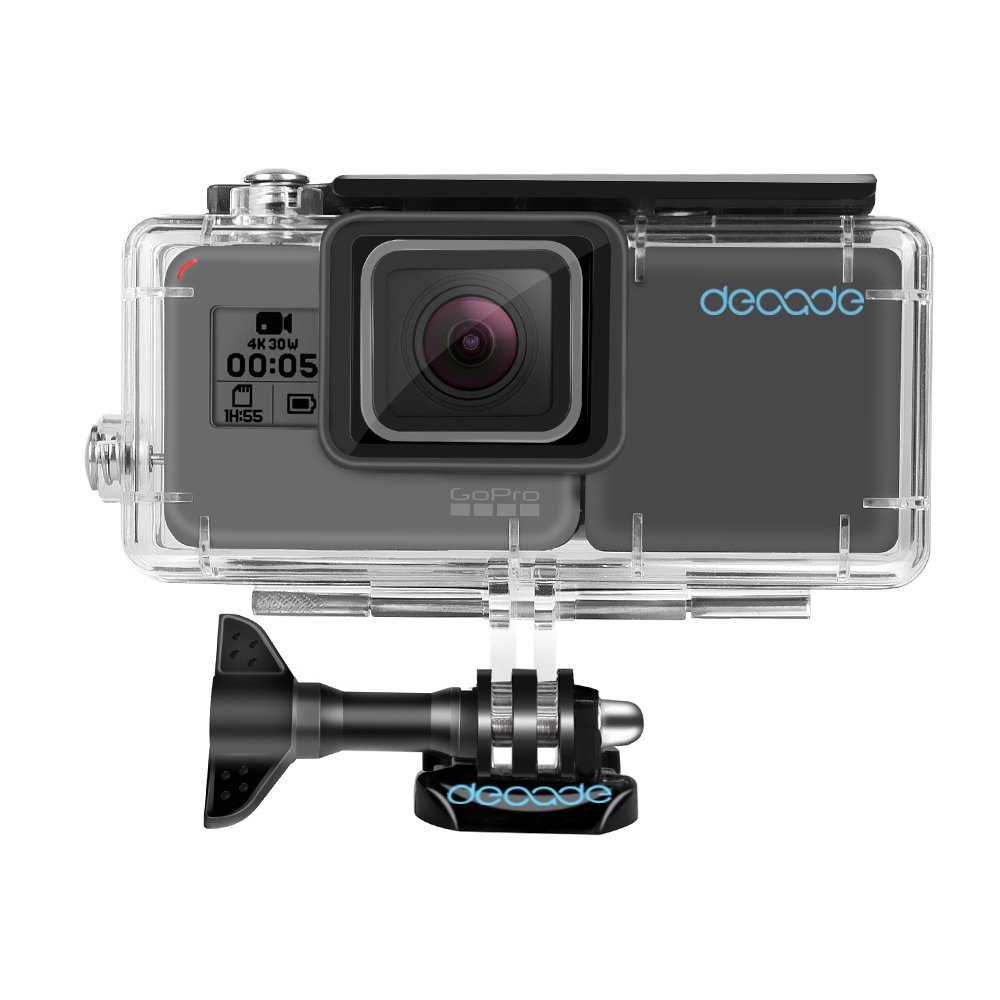 DECADE GoPro Rechargeable BacPac,Power Extended Battery Pack for GoPro HERO7 HERO(2018)/6/5 Black with a Waterproof Housing Case
