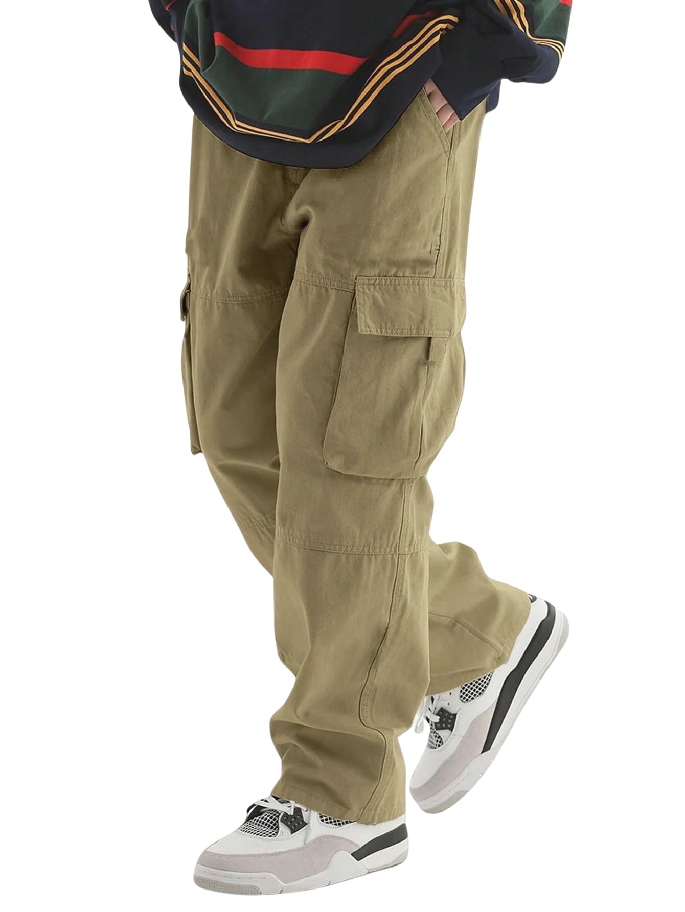 LymioMen's Regular Fit Low Rise Cargo || Cargo Pants Cotton || Cargos (Cargo-50-53)