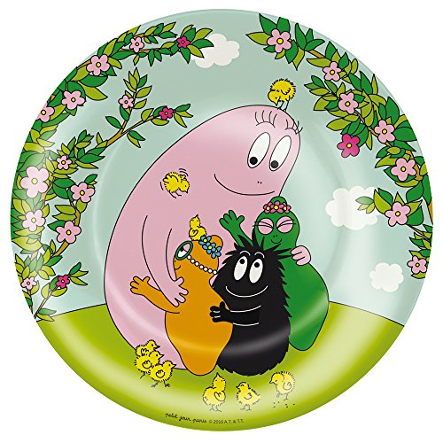 Barbapapa - Plato de postre (20 cm), diseño de familia Barbapapa