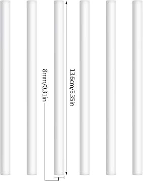 Mudder 24 pcs Humidifier Sticks Filter Refill 5.35''Mini Air Diffuser Pure Cotton Wicks Refill Humidifiers Filter Sticks Wicks for Small Portable Humidifier Diffuser in Office Bedroom Home