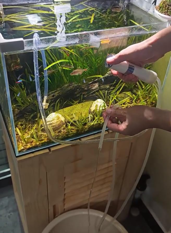 Aquarium pompe à eau sol et balcon automatique rechargeable multifonctionnel - 4