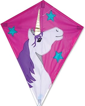 Premier Kites 25 in. Diamond Kite - Lucky Unicorn