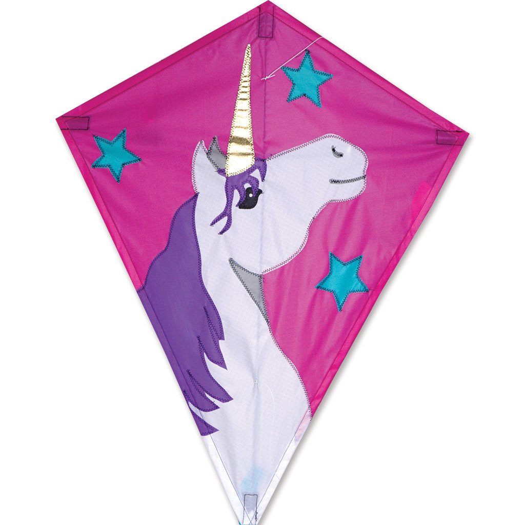 Amazon.com: 25 in. Diamond Kite - Lucky Unicorn : Toys & Games