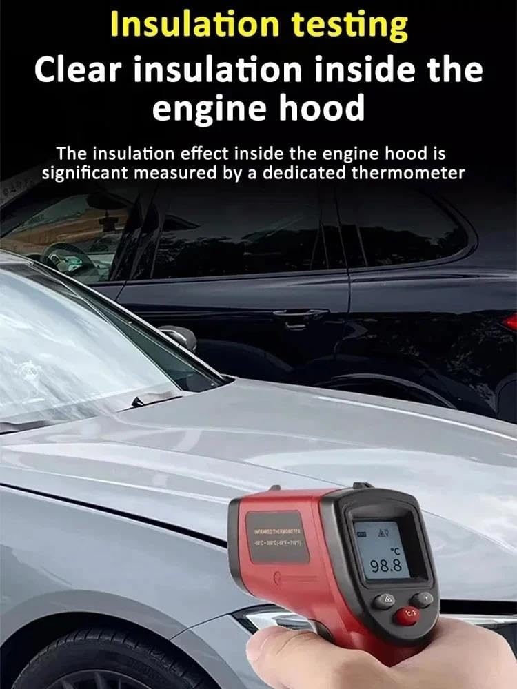Copertura insonorizzante Per Q4 Per E-tron F4 2022-2025 Tappetino Isolante Acustico Vano Motore Rivestimento Cofano Anteriore Termico Tappeto Isolante per Auto