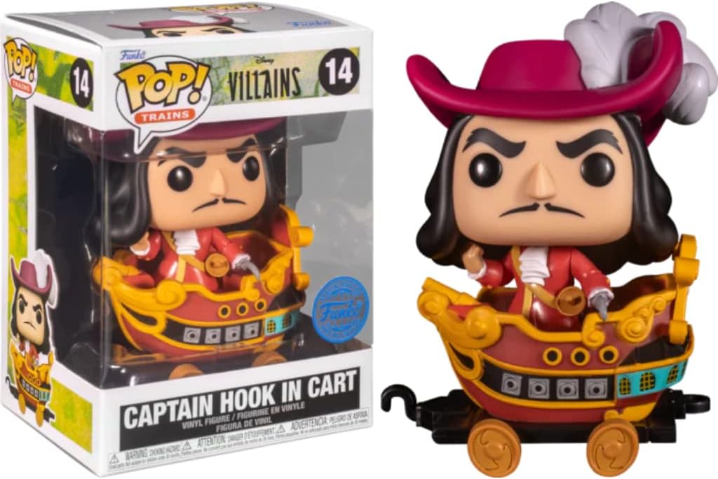 Funko POP! Disney Villains Trains Captain Hook in Cart Shop Exclusive